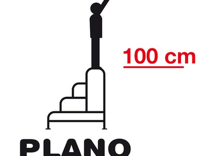 FACAL SGABELLO PLANO IN ALLUMINIO FISSO SALDATO