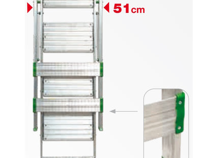 FACAL SGABELLO PLIO PIEGHEVOLE IN ALLUMINIO