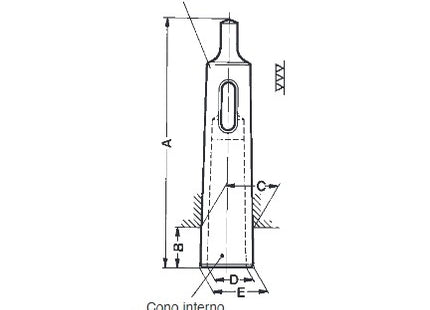 PORTA BUSSOLA DI RIDUZIONE PER CONI MORSE