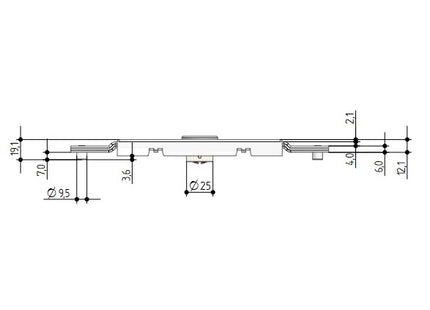 PREFER SERRATURA CENTRALE PER SERRANDA CON ASTE PIEGATE ART. A212