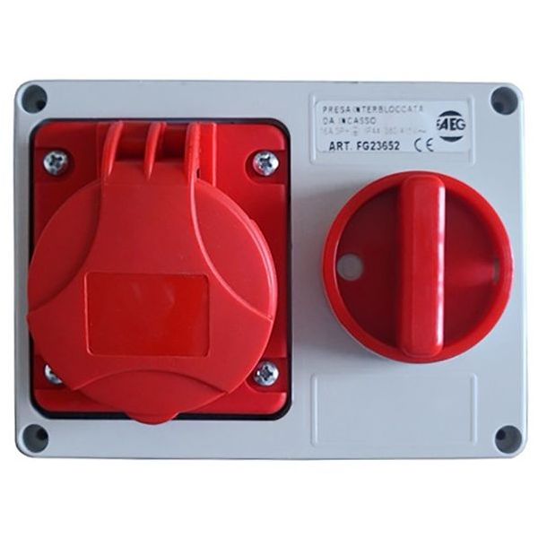 FAEG PRESA INDUSTRIALE CEE INCASSO INTERBLOCCATA CON INTERRUTTORE 400V