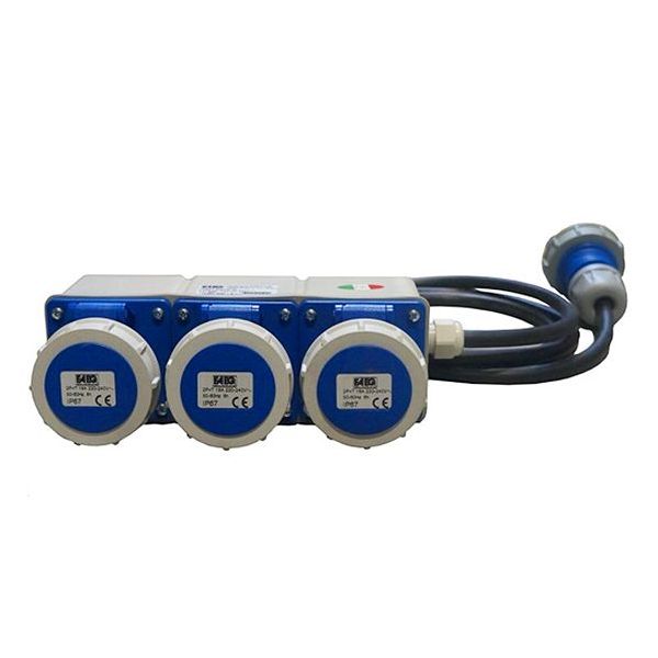 FAEG PRESA INDUSTRIALE MULTIPLA 3 PRESE CEE CON CAVO 250V