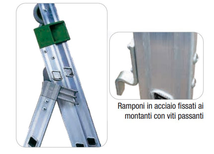 FACAL SCALA SUPER PRIMA 3 ELEMENTI TRASFORMABILE IN ALLUMINIO