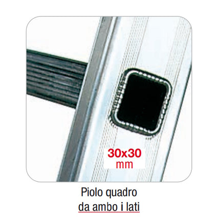 FACAL SCALA PROFESSIONAL1 A DOPPIA SALITA IN ALLUMINIO