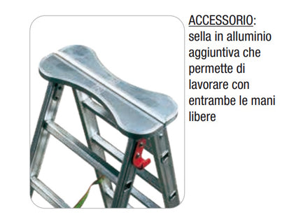 FACAL SCALA PROFESSIONAL1 A DOPPIA SALITA IN ALLUMINIO