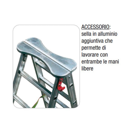FACAL SCALA PROFESSIONAL1 A DOPPIA SALITA IN ALLUMINIO