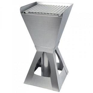 PYROCAMPING BARBECUE A PELLET TRASPORTABILE IN ACCIAIO INOX*