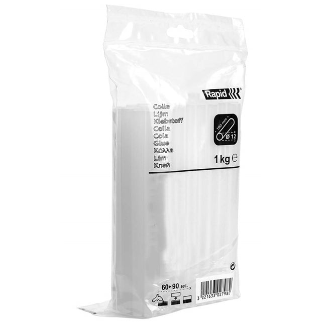 RAPID COLLA IN STICK COLORE BIANCO D.MM12X190 IN BUSTA DA KG1