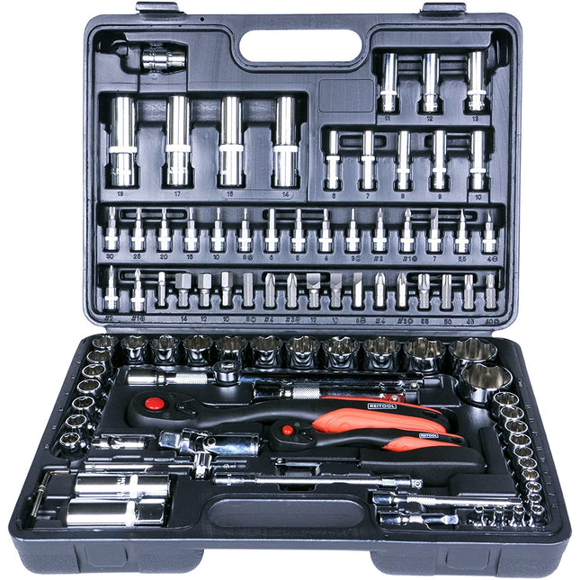 REITOOL CASSETTA CON ASSORTIMENTO CHIAVI A BUSSOLA 1/4"-1/2" PZ94