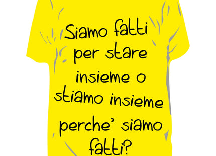RICCI PROFUMATORE AUTO T-SHIRT SCRITTE "SIAMO FATTI..." VANIGLIA
