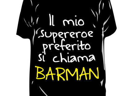 RICCI PROFUMATORE AUTO T-SHIRT SCRITTE "IL MIO SUPEREROE..." NARCISUSS