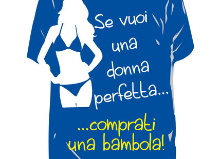 RICCI PROFUMATORE AUTO T-SHIRT SCRITTE "SE VUOI UNA DONNA..." OCEAN