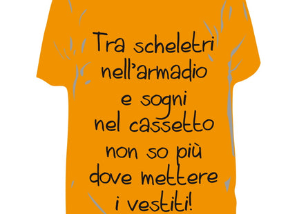 RICCI PROFUMATORE AUTO T-SHIRT SCRITTE "TRA SCHELETRI..." TROPICALE
