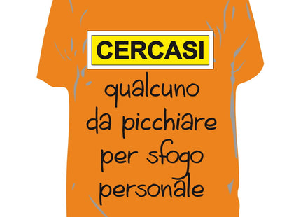 RICCI PROFUMATORE AUTO T-SHIRT SCRITTE "CERCASI QUALCUNO..." TROPICALE