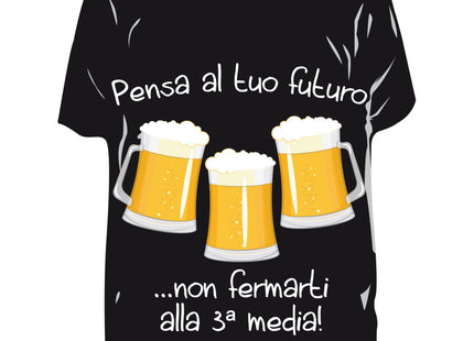 RICCI PROFUMATORE AUTO T-SHIRT SCRITTE "PENSA AL TUO FUTURO..." ACQUATIC