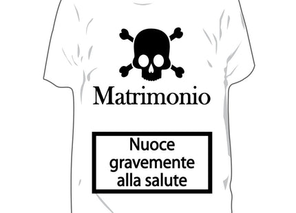 RICCI PROFUMATORE AUTO T-SHIRT SCRITTE "MATRIMONIO: NUOCE..." ACQUA