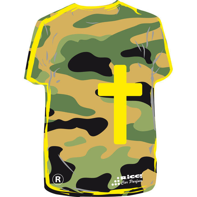RICCI PROFUMATORE AUTO T-SHIRT IMMAGINI "CROCE" TROPICALE