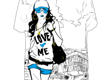 RICCI PROFUMATORE AUTO T-SHIRT IMMAGINI "RAGAZZA" MARE