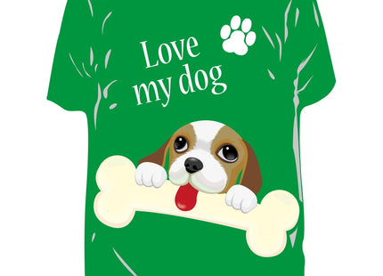RICCI PROFUMATORE AUTO T-SHIRT IMMAGINI "LOVE MY DOG" PINO