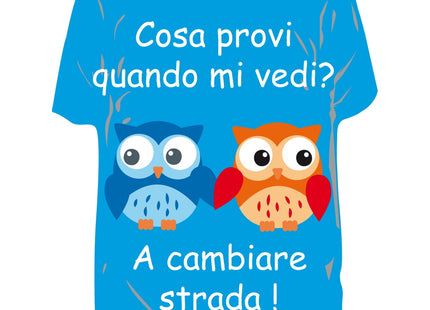 RICCI PROFUMATORE AUTO T-SHIRT IMMAGINI "COSA PROVI QUANDO..." ACQUATIC