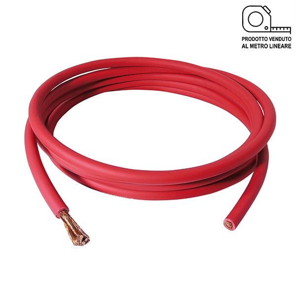 SACIT CAVO IN PVC PER SALDATURA H07V-K ROSSO SEZ.MMQ. 25 AL MTL