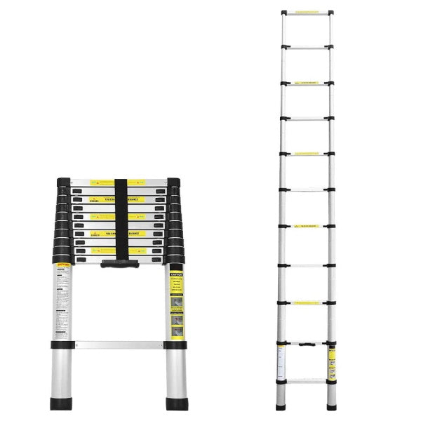 SCALA TELESCOPICA DIRITTA ALLUMINIO CM86-380