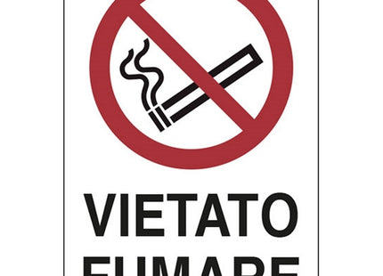 SEGNALE VIETATO FUMARE IN PLASTICA MM300X200