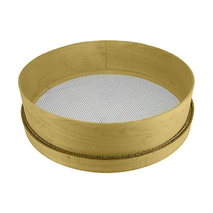 SETACCIO CON BORDO IN LEGNO E RETE IN ACCIAIO INOX
