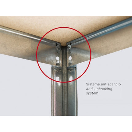 GRIMA SCAFFALE JOKER IN KIT 4 PIANI CM90X40X176H PORTATA KG175 PER PIANO