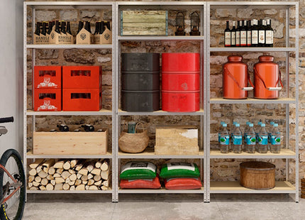 GRIMA SCAFFALE JOKER IN KIT 4 PIANI CM90X40X176H PORTATA KG175 PER PIANO