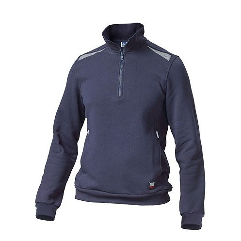 SIGGI FELPA CON ZIP CORTA TASK 2 COLORE BLU