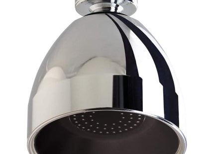 SIROFLEX SOFFIONE DOCCIA IN ABS CROMATO NERO CON SNODO OTTONE 1/2"F*