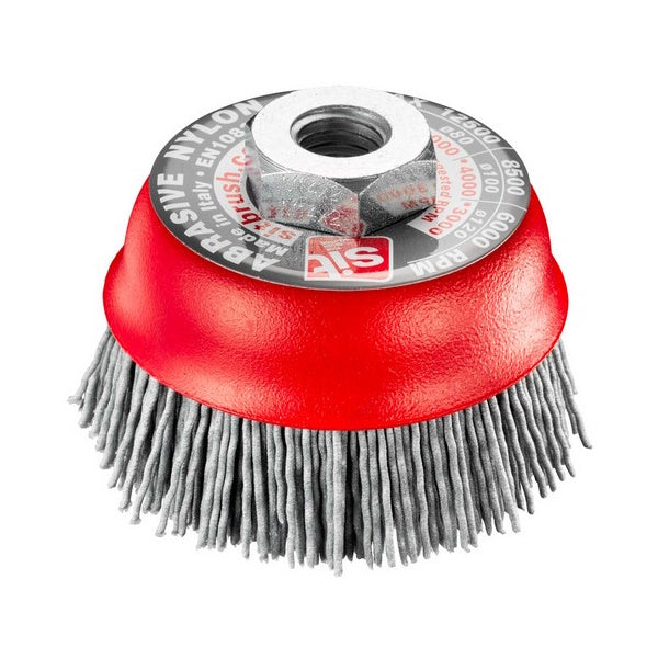 SIT SPAZZOLA A TAZZA IN NYLON ABRASIVO D.MM 80 M14 ART.0129