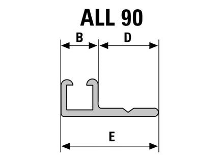 SIT GUAINA SUPPORTO IN ALLUMINIO PER STRIP MM2500 ART.1262 G-ALL90-5