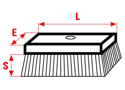 SIT SCOPA IN ACCIAIO SUPPORTO IN LEGNO MM300X70 ART.1839 W1