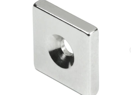 SM MAGNETE MM20X20 FORO D.MM4,5 H.MM4 FORZA KG7,5 NICHELATO