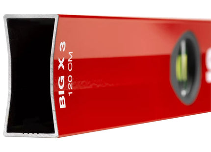 SOLA LIVELLA A BOLLA D'ARIA ART. BIGX 3 100 CM100 IN ALLUMINIO ROSSA*