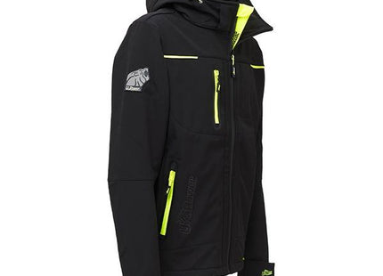 U-POWER GIACCA TECNICA IN SOFTSHELL SPACE COLORE BLACK CARBON