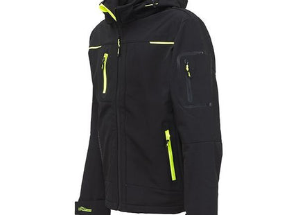 U-POWER GIACCA TECNICA IN SOFTSHELL SPACE COLORE BLACK CARBON
