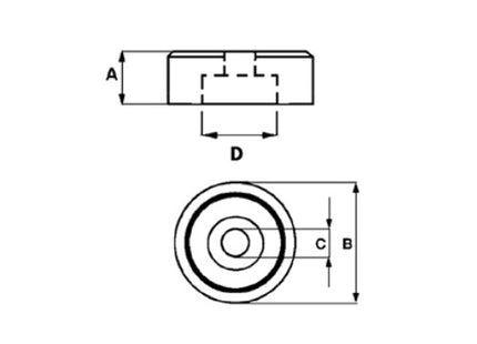 SPD MAGNETE CERAMICO PERMANENTE TONDO