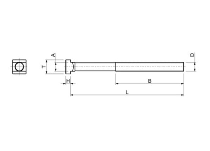 SPD VITE TESTA A MARTELLO COMPLETA DI DADO E RONDELLA ART. S315