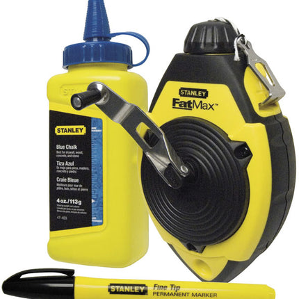 STANLEY SET TRACCIATORE FATMAX FILO MT30 POLVERE BLU GR115 E MARCATORE