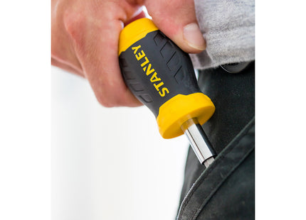 STANLEY PORTAINSERTI BITS MAGNETICO NANO A CRICCHETTO CON 6 INSERTI BITS