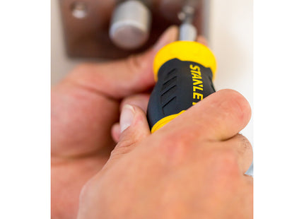 STANLEY PORTAINSERTI BITS MAGNETICO NANO A CRICCHETTO CON 6 INSERTI BITS