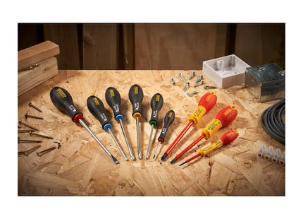 STANLEY SERIE DI 5 GIRAVITI FATMAX PUNTA A TAGLIO E CROCE PHILLIPS