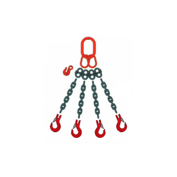 STROPS PENDENTE PER SOLLEVAMENTO CATENA 4 BRACCI ART. AMP/4/KL