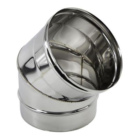 SYNERGY MONOTEC MONOPARETE CURVA A 45° INOX 316L