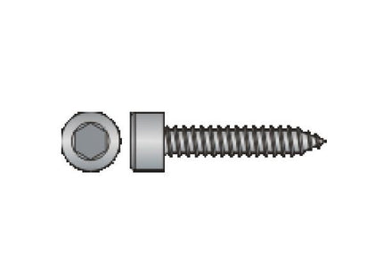 VITE AUTOFILETTANTE TCEI ZINCATA BIANCA D.MM 4,8X 32 UNI 6947