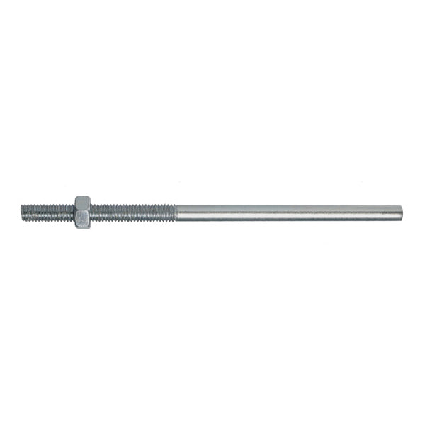 TECFI BARRA FILETTATA CON DADO ESAGONALE ZINCATA BIANCA M6X250/50