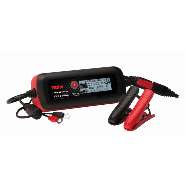 TELWIN CARICABATTERIE/MANTENITORE T-CHARGE 12 EVO 230V 6V/12V